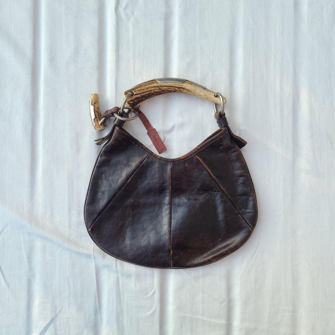 Yves Saint Laurent Rive Gauche Mombasa Leather Handbag Vintage