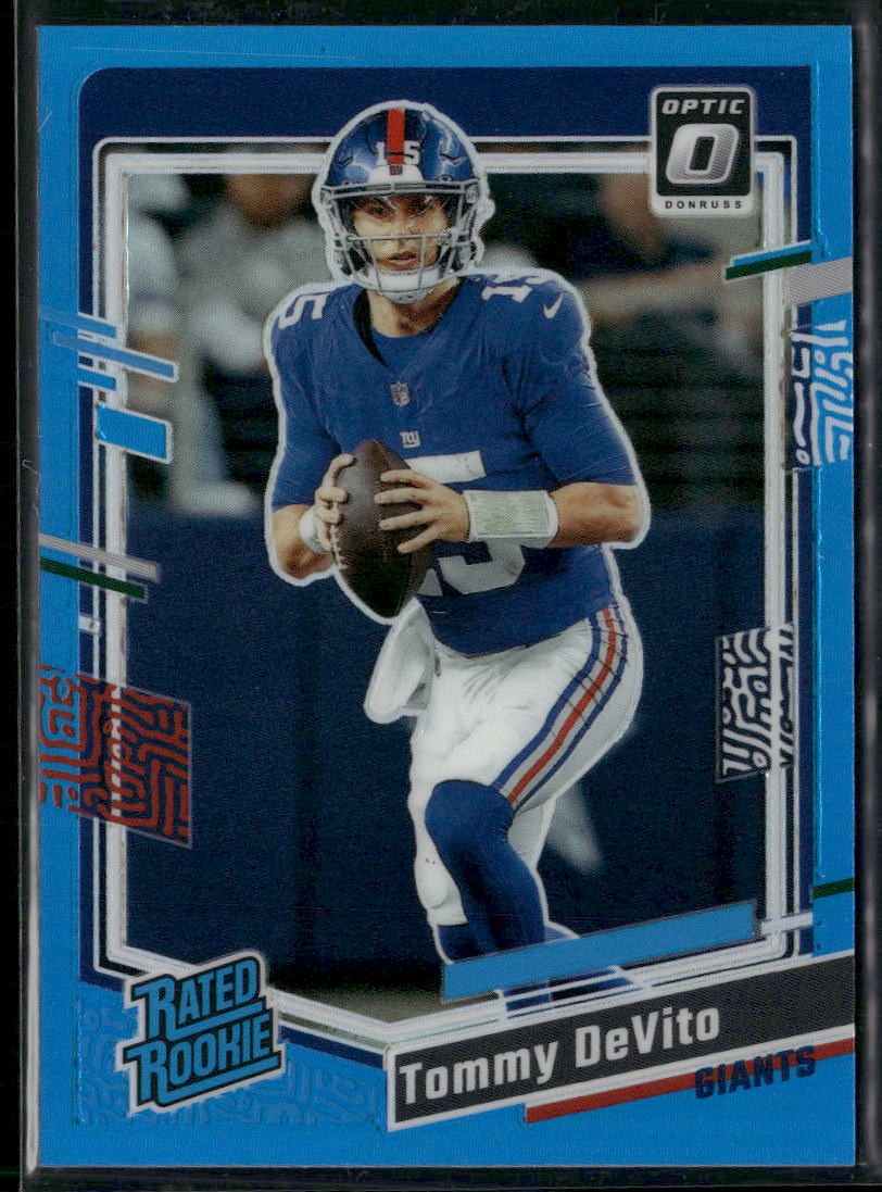 2023 Donruss Optic #280 Tommy DeVito Aqua #/299