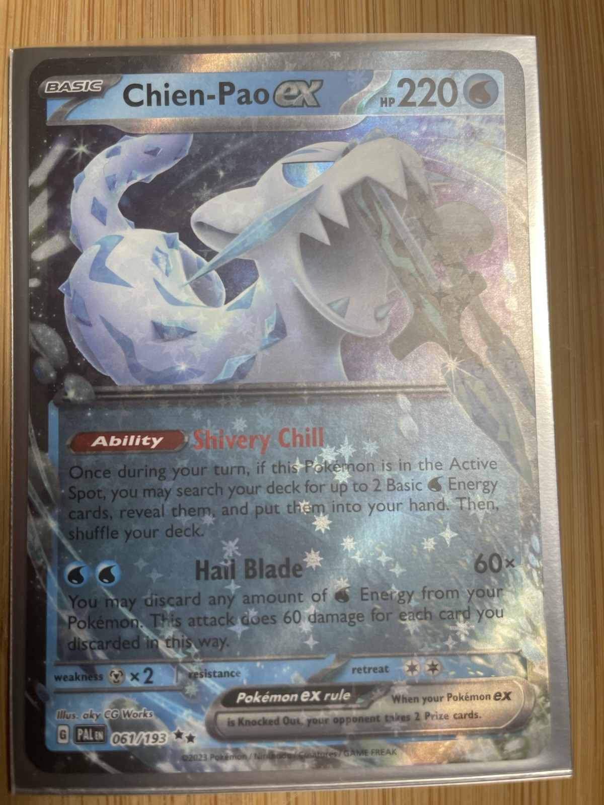 Pokemon TCG - Chien-Pao ex 61/193 - Paldea  Evolved - Ultra Rare Card Game