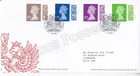 GB FDC COVER USED STAMPS 2022 MACHIN DEFINITIVES M22L £1.85-£4.20 TALLENTS PMK