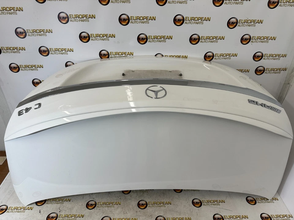 2015-2021 MERCEDES-BENZ W205 C300 C43 C63 TRUNK LID DECK SHELL WHITE SPOILER OEM — 第 2/4 张图片