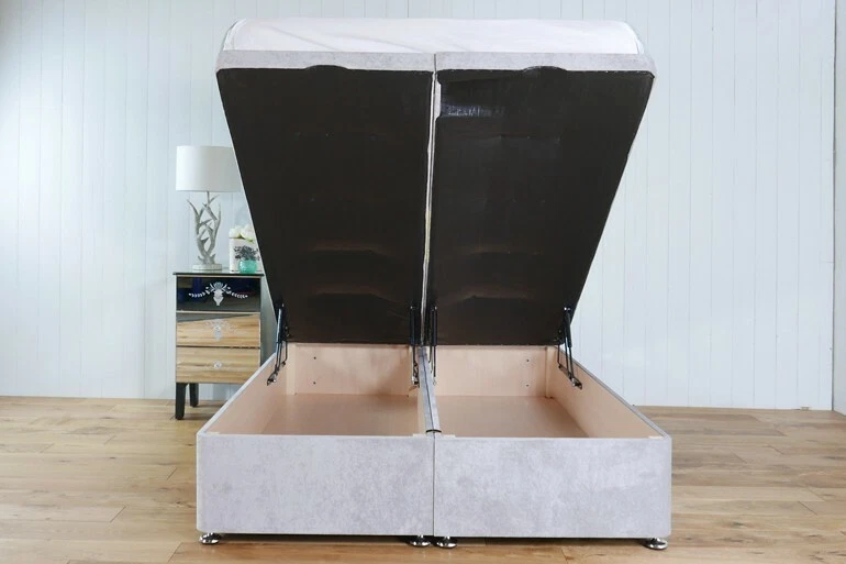 4FT6 x 6FT9 Double Extra Long Ottoman Storage Bed End Opening Premium Quality