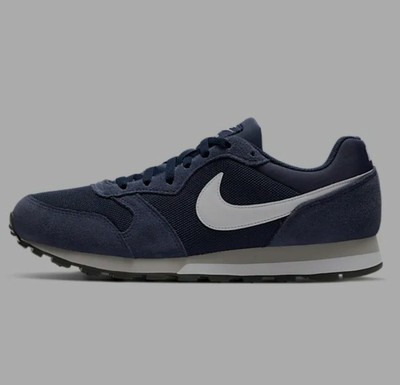 Nike Md Runner 2 Men S Shoes Midnight Navy White Wolf Grey Trainers Size Uk 8 Ebay