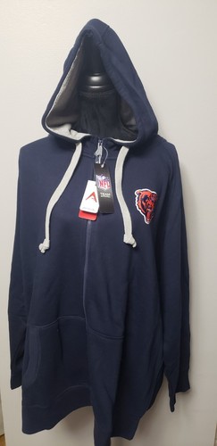 NWT Chicago Bears Sweatshirt Antigua Victory Full Zip Hoodie Hooded 3XL NFL - Picture 6 of 13