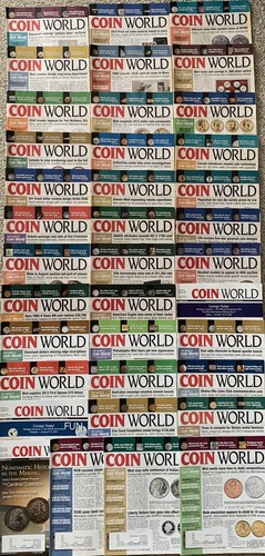 37 Coin World Magazines Lot 2012 Weekly Issues Coins Paper Money Collecting Info - Picture 1 of 3