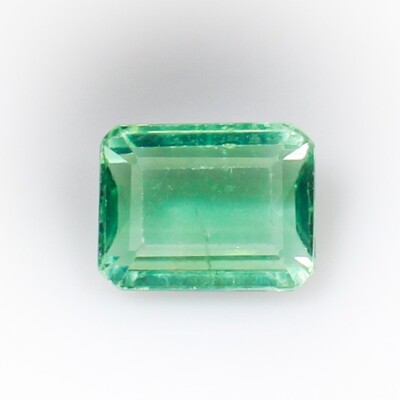 Natural Faceted Green Fluorite In Emerald Cut Shape 9.85 Carats