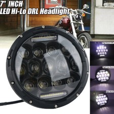 Universal 7" LED Motorcycle Headlight waterproof Headlight Hi/Lo Motorbike Light