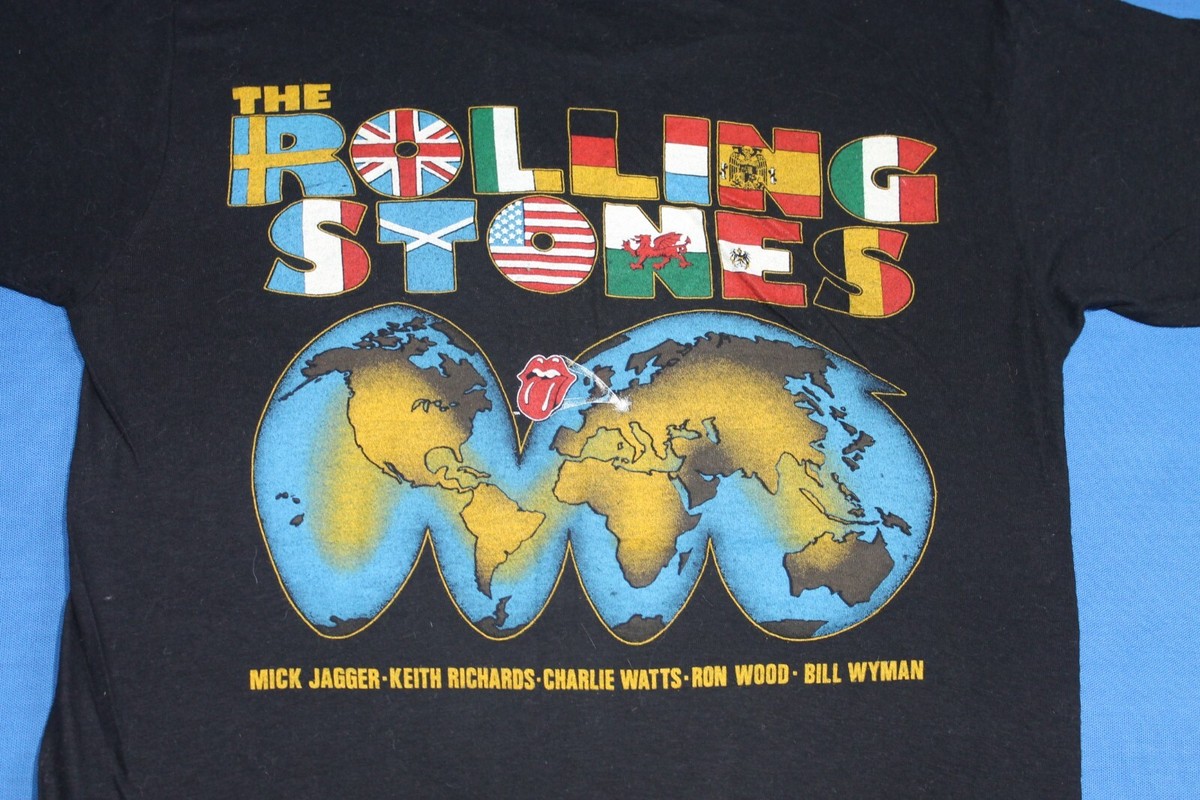 80s Rolling Stones ツアー tシャツ 80s Vintage 1982 The Rolling Stones Shirt World Tour 81-82