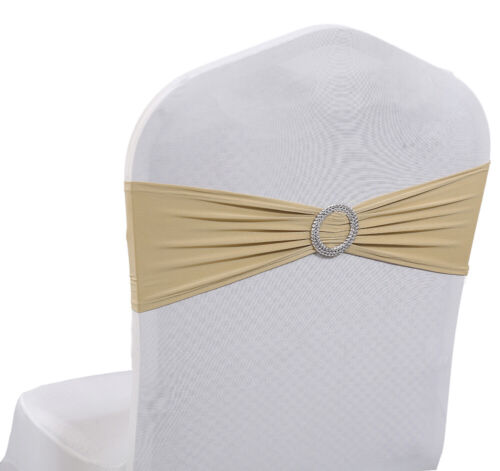 100 Spandex Cubierta Elástica Silla Fajas Arcos Boda Fiesta Decoración - ENVÍO GRATUITO - Imagen 9 de 42