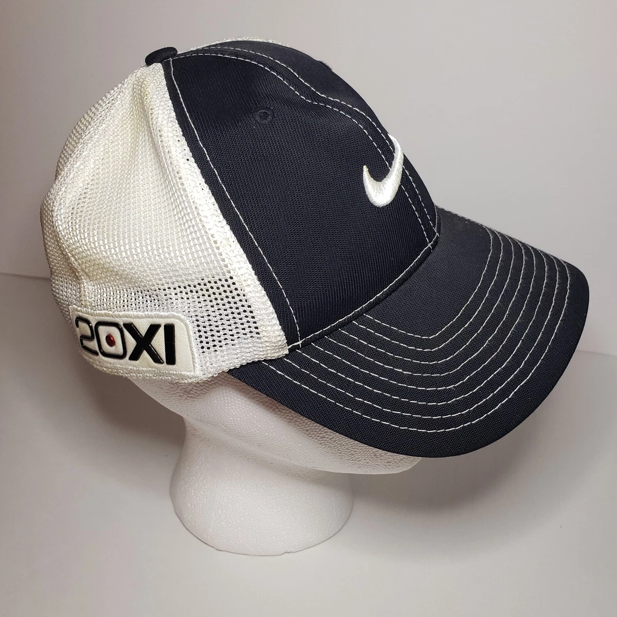 Nike Golf 20XI Vr Black/White Trucker Mesh Hat Cap Stretch Band | eBay