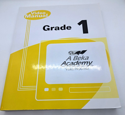 Abeka Homeschool 1st Grade 1 Video Manual Curriculum Planning Book Christian