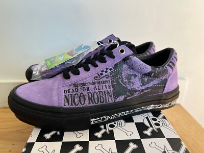 Vans x One Piece Skate Old Skool Nico Robin Purple Black Japan