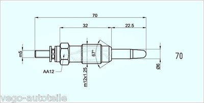 5x Glow Plug for Mercedes 190 W202 W124 S124 W460 W461 W463 W140
