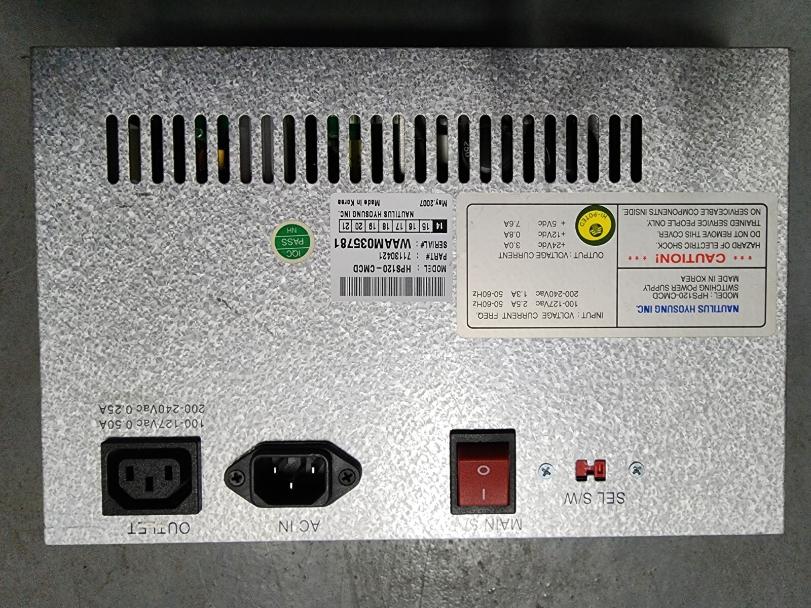 Hantle/Genmega ATM Power Supply MB 1700 Part 251160051 eBay