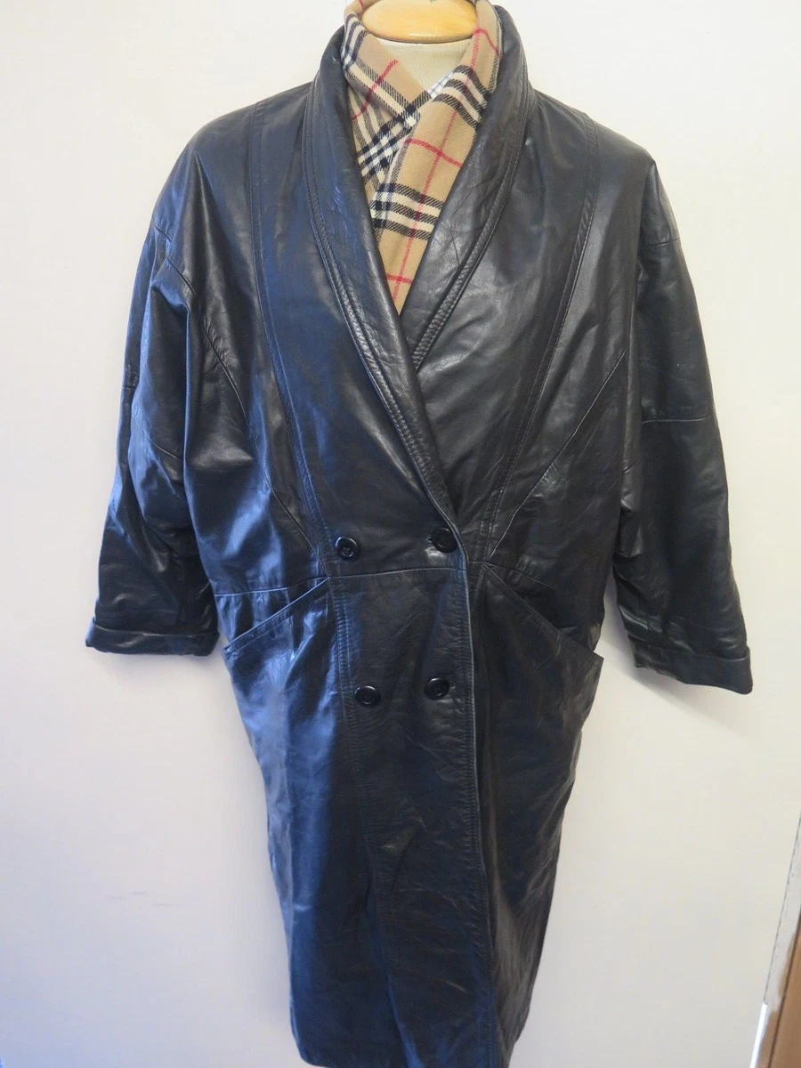 Mature ladies in long leather cheap coats