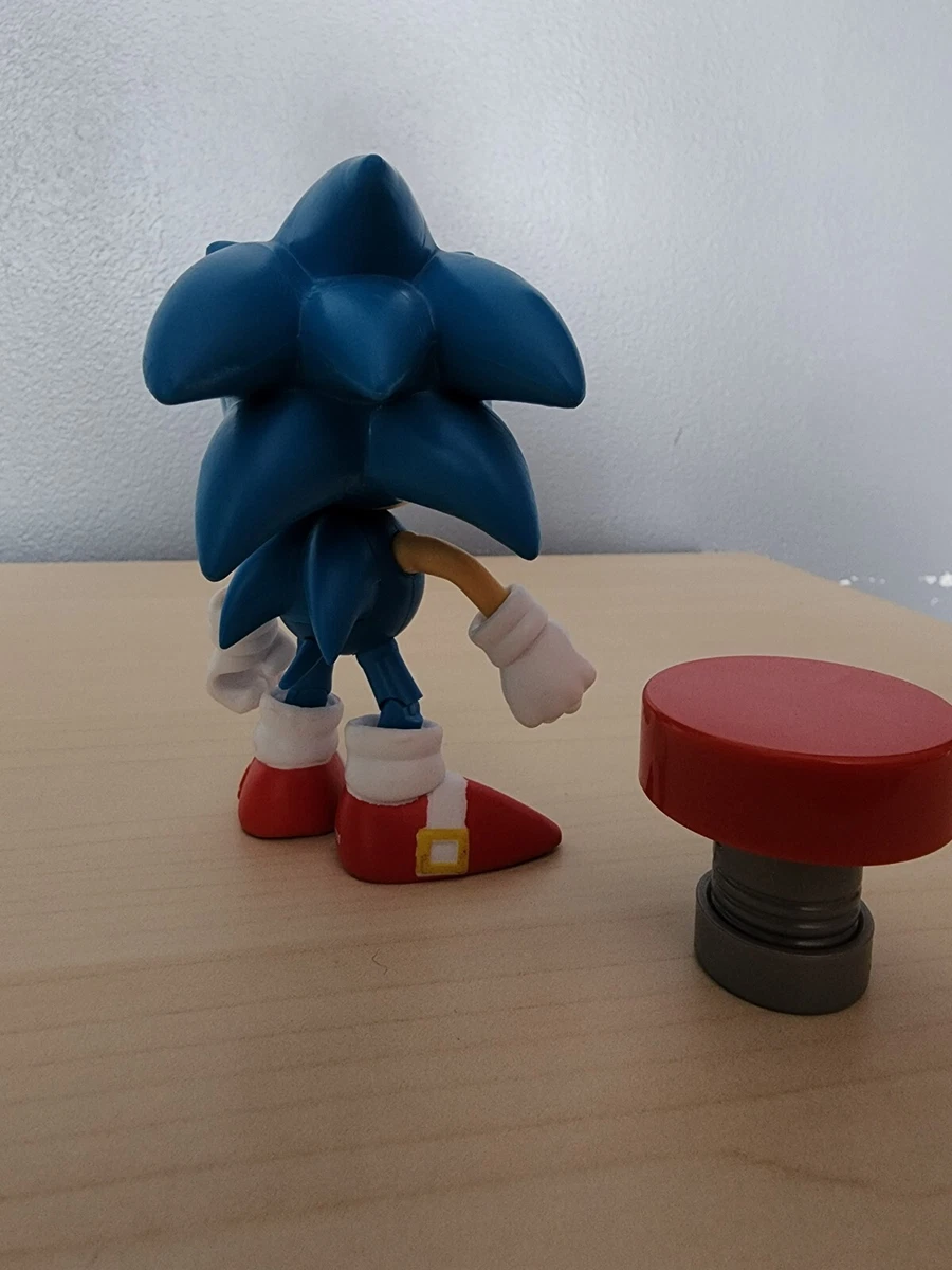  Sonic The Hedgehog 4-Inch Action Figure Classic Sonic with  Spring Collectible Toy : Toys & Games