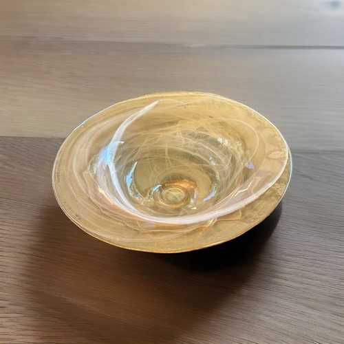 Vintage 15.5 Inch Swirl Art Glass Centerpiece Bowl eBay