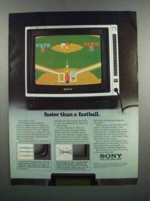 1983 Sony Trinitron Television Ad - Faster Fastball