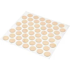 Prime-Line KD 16088 Self Adhesive Real Wood Unfinished Screw Hole Covers (Pack