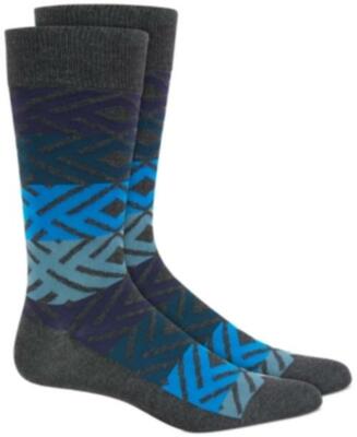 MSRP $10 Alfani Men's Printed Socks Size One Size