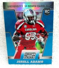 JERELL ADAMS RC 2016 PANINI PRIZM DRAFT PICKS BLUE REFRACTOR ROOKIE#155!GIANTS 