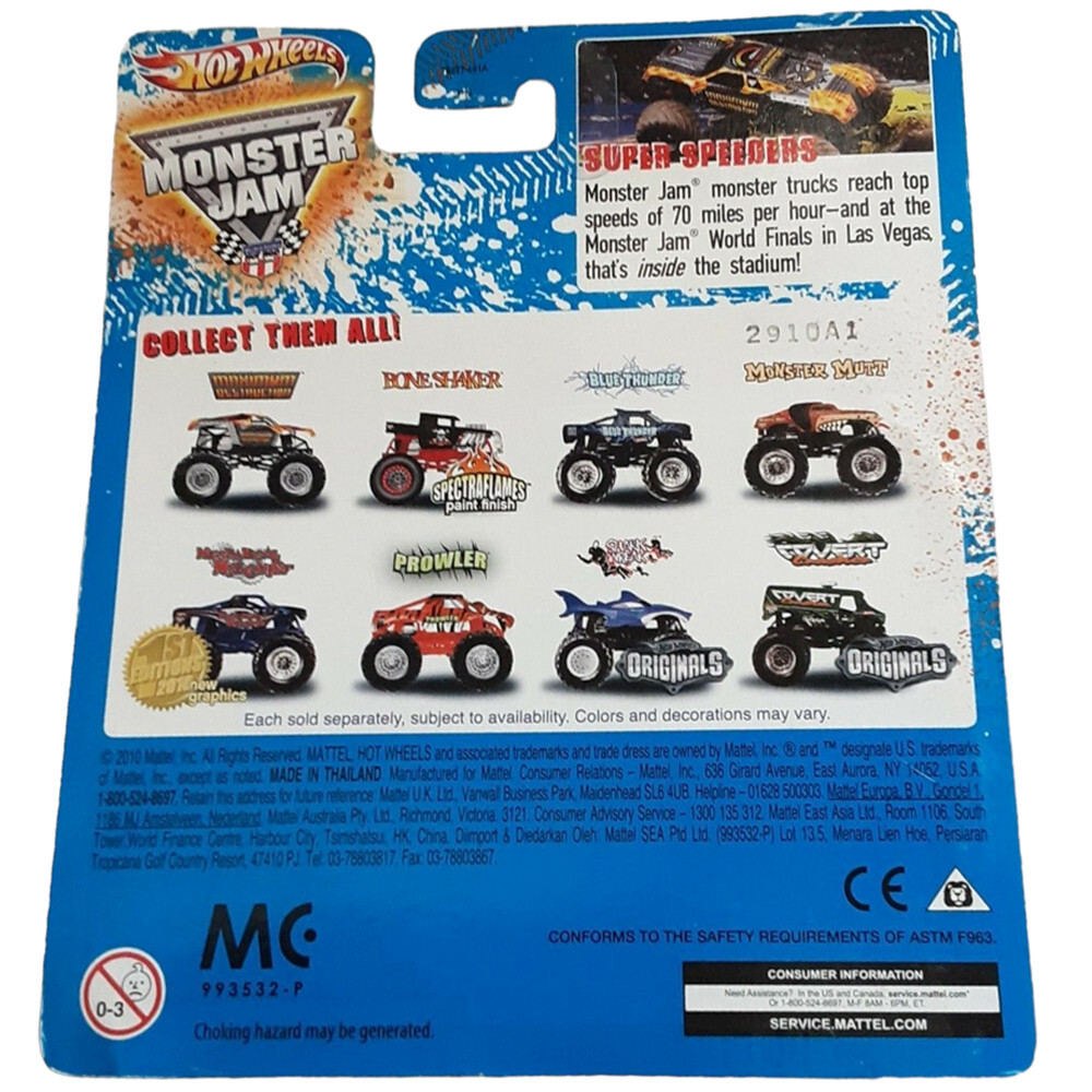 Hot Wheels Monster Jam PROWLER Orange Bengal Tiger Truck 1:64