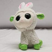 TY Beanie Babies Boos Mary the 2022 Easter Lamb with Rabbit Ears Sparkle Eyes