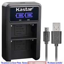 Kastar Battery LCD Dual Charger for Sony NP-F550 F570 NP-F750 F770 NP-F960 F970