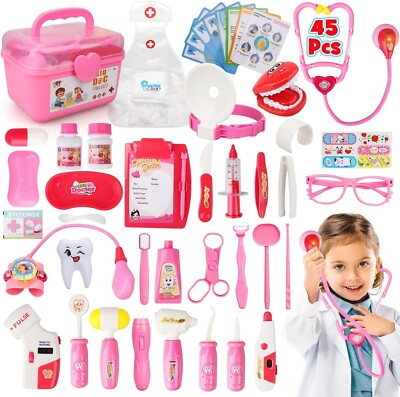 Kit Medico 45 Piezas Para Niños Ninos Kit Medico Para Niños Ninos Juguete Medico
