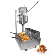 Churros Maker Machine | Manual Churro Maker with Working Stand | Deep Fryer | 5L