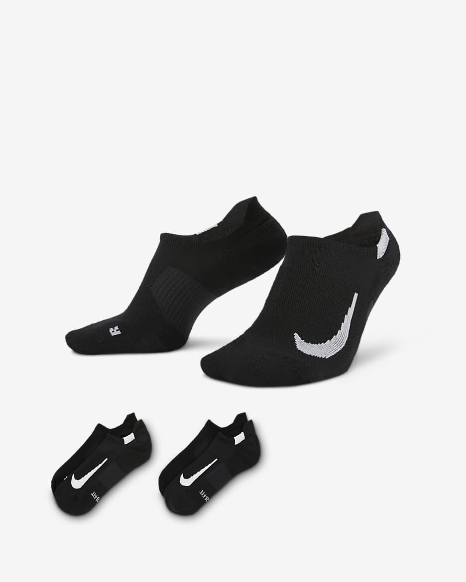 Nike Multiplier No Show Running Socks Pack UK 11 EUR 46