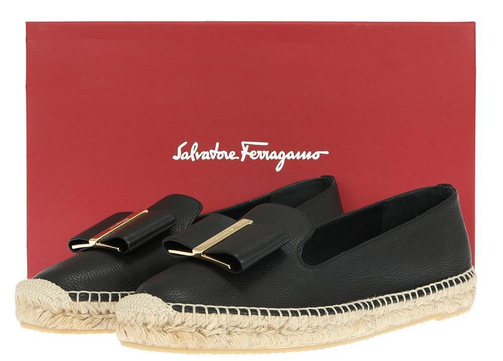 Salvatore ferragamo sannio leather espadrilles 2025