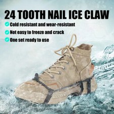 Shoe Spikes with 24 Teeth Simple Design Practical Ice Gripper Spike Shoe Cover 1