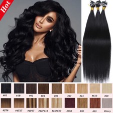 Micro Ring Loop Tip Remy Human Hair Extensions Straight Micro Beads Link Hair 8A