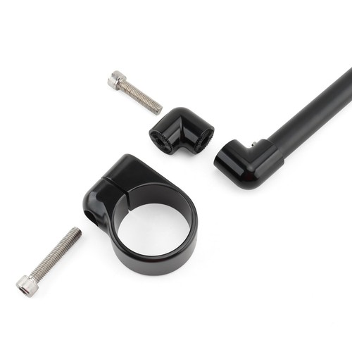 Black 31mm~58mm Fork Tube Clip On 7/8" Handlebars For Motorcycle ATVs Universal - Picture 8 of 27