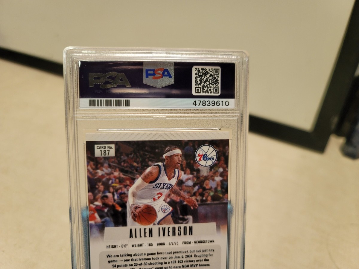 2012-13 Panini Prizm Allen Iverson Silver Prizm PSA 9 MINT 2012-13 Panini Prizm Allen Iverson Silver Prizm PSA 9 MINT