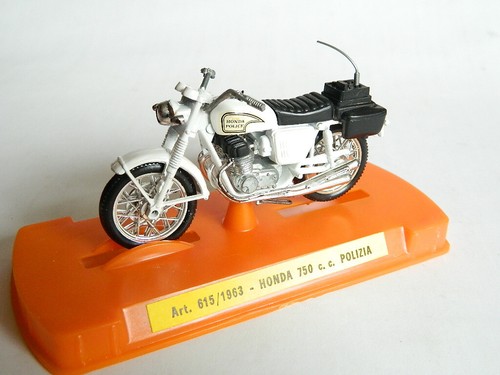 Moto Mercury/Märklin 615/1963 Honda 750 Polizia in confezione originale - vintage - rara - Foto 2 di 5