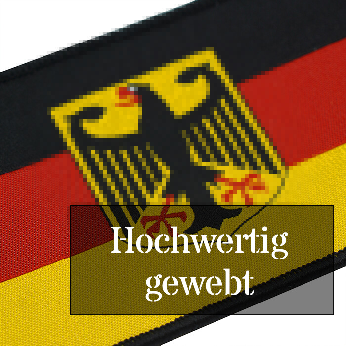 MWOOT Deutschland Flaggen Patches – 6 Stück, Gestickt, Zum Aufbügeln Oder Aufnähen, Für Jacken & Deko