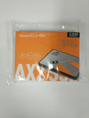 TEAMGROUP AX2 512GB 3D NAND TLC 2.5 Inch SATA III Internal Solid State Drive SSD