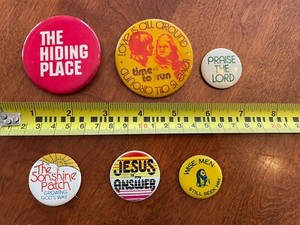 Christian Baptist Religious Themed Pin Lapel -LOT 7