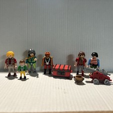 Lot Of Playmobil figures vintage pirate elf soldier
