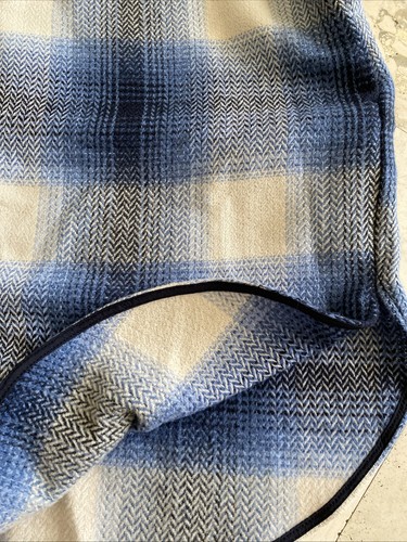 H&M OVERSIZED BLUE Plaid Long JACKET /COAT Blogger SHACKET SZ XL NEW - Picture 7 of 10
