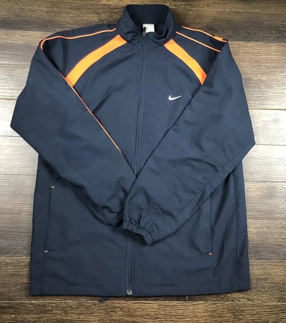 navy blue nike windbreaker mens