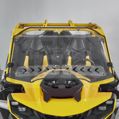 Vented Front Windshield Scratch Resistant for Can Am Maverick R / MAX 2024-2026