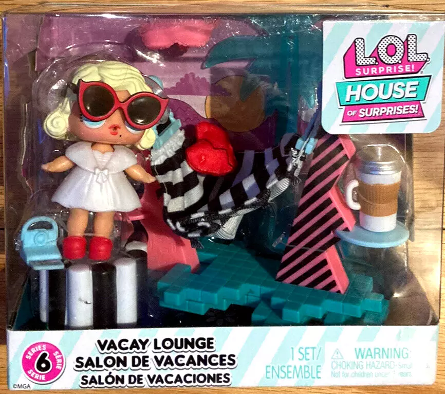 LOL Surprise OMG House Of Surprises Vacay Lounge Play Set Series 6 NEW