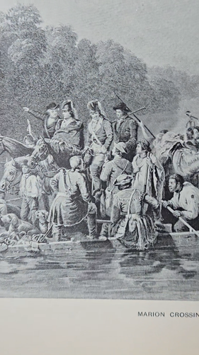 SOUTH CAROLINA - River Revolutionary Boat Antique Engraving 1889 Print w Video - 第 1 支影片,共 1 支