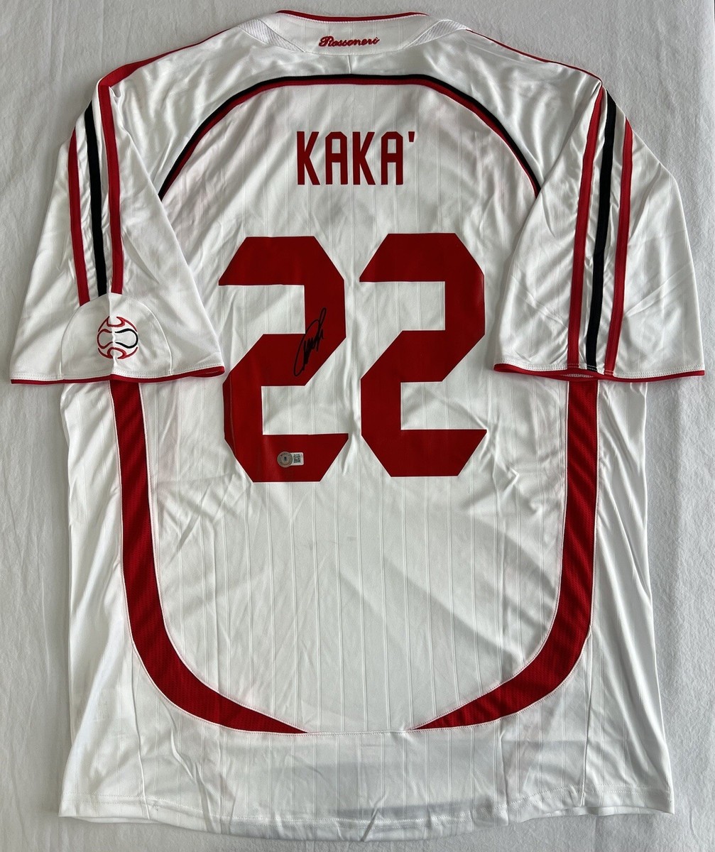 Ricardo Kaká AC Milan Champion League 2007 Signed Auto Adidas