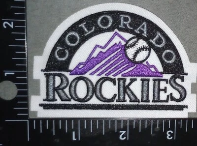 COLORADO ROCKIES BASEBALL IRON ON PATCH