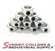 5/32” set shaft collar, zinc plated. (Qty 10) Free standard shipping!