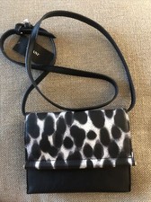 ALFANI Mini Toggle faux-leather women's crossbody organizer bag NWT BLACK purse